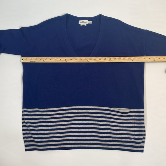 Vineyard Vines Sweater XS Relaxed Oversized Wool Cashmere Blend Navy EUC - Picture 5 of 11
